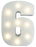 Light-Up Number with LED Lights
