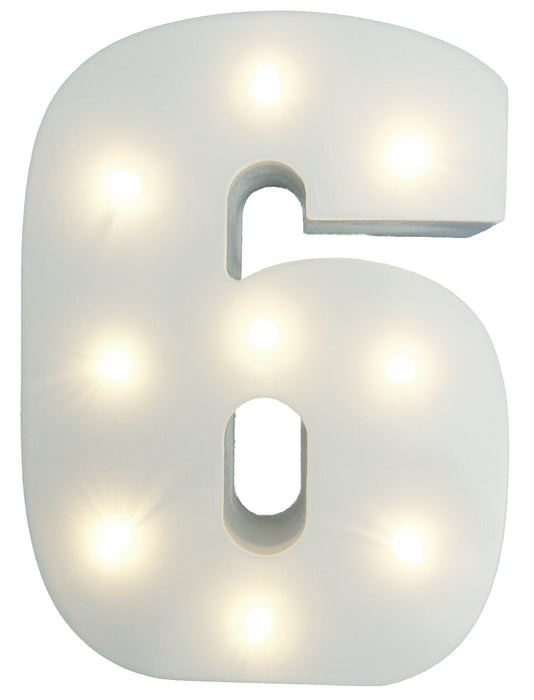 Light-Up Number with LED Lights