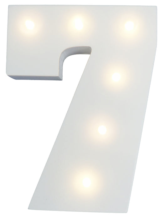 Light-Up Number with LED Lights