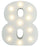 Light-Up Number with LED Lights
