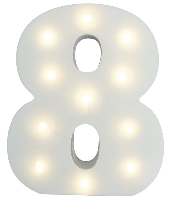 Light-Up Number with LED Lights