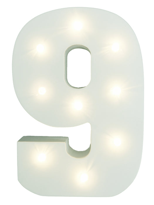Light-Up Number with LED Lights