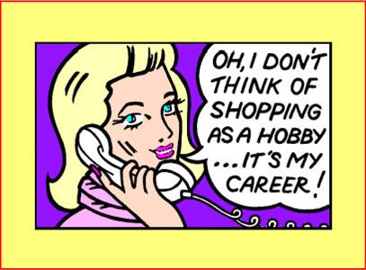 Shopping Is Not Hobby - Career Magnet