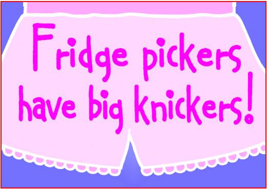 Fridge Pickers = Big Knickers Magnet