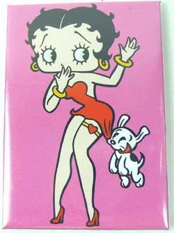 Betty Boop & Pup Magnet
