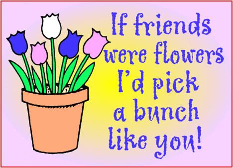 If Friends Were Flowers Magnets