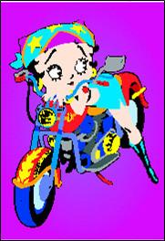 Betty Boop Biker Magnet