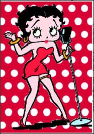 Betty Boop Microphone Magnet