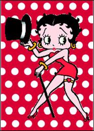 Betty Boop Top Hat Magnet