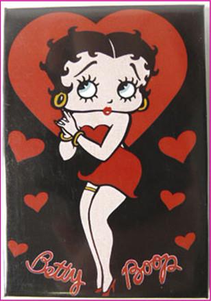 Betty Boop Black Hearts Magnets