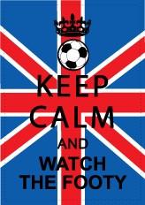 Keep Calm & Watch The Footy Fan Magnet
