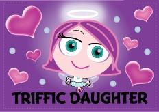 Triffic Daughter Cupcrew Magnet
