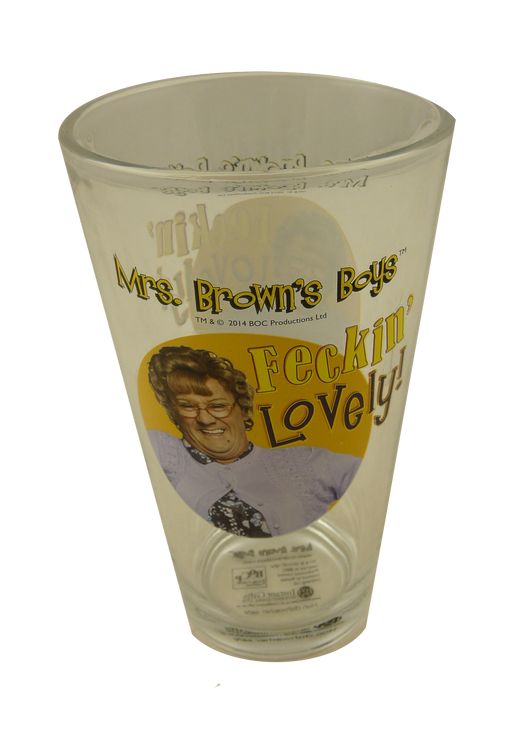 Mrs Browns Boys Beer Glass - Feckin Lovely