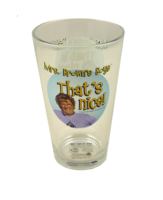 Mrs Browns Boys Beer Glass - That's Nice