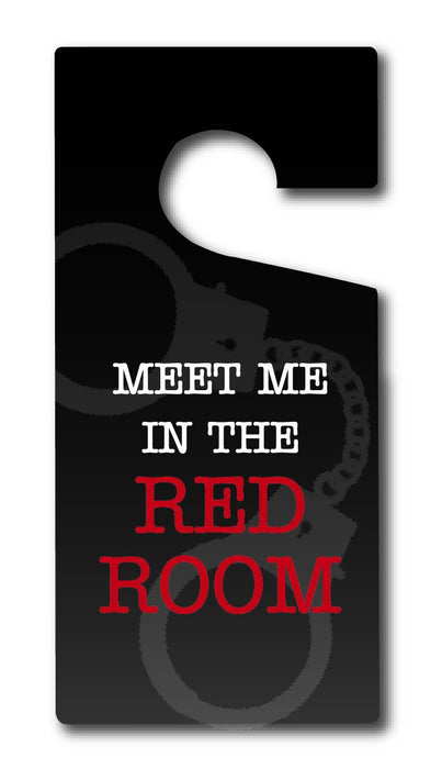 Mr Grey Door Hanger - Meet Me In The Red Room 