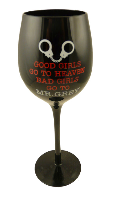 Mr Grey Wine Glass