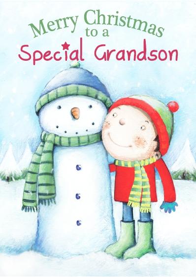 Christmas Card - Special Grandson