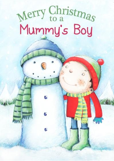 Christmas Card - Mummy's Boy