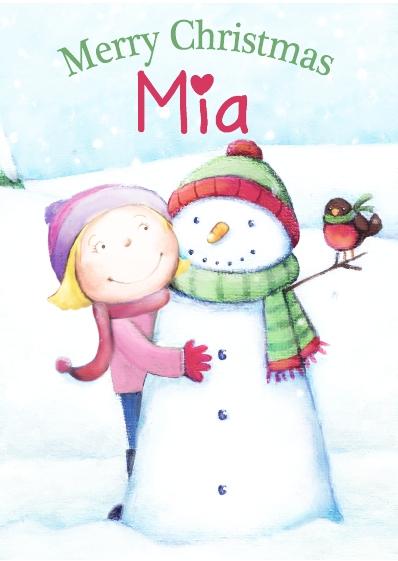 Christmas Card - Mia