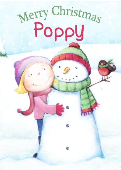 Christmas Card - Poppy