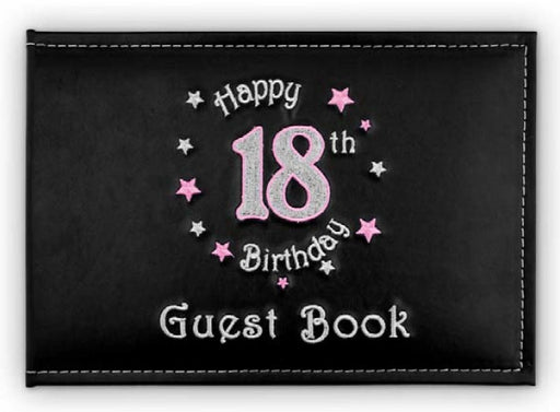18Th Guest Book Birthday Pink