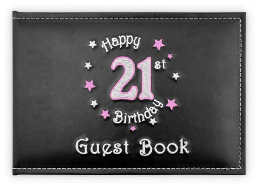 21st Guest Book Birthday Pink