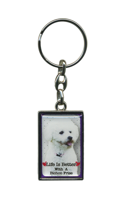 Life Is Better With A Dog Metal Keyrings