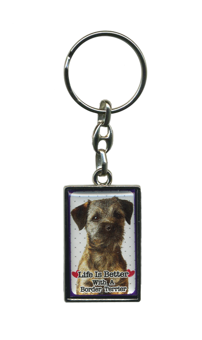 Life Is Better With A Dog Metal Keyrings