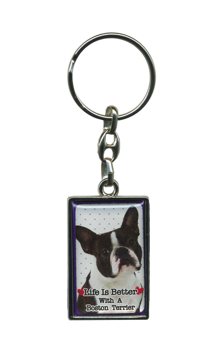 Life Is Better With A Dog Metal Keyrings