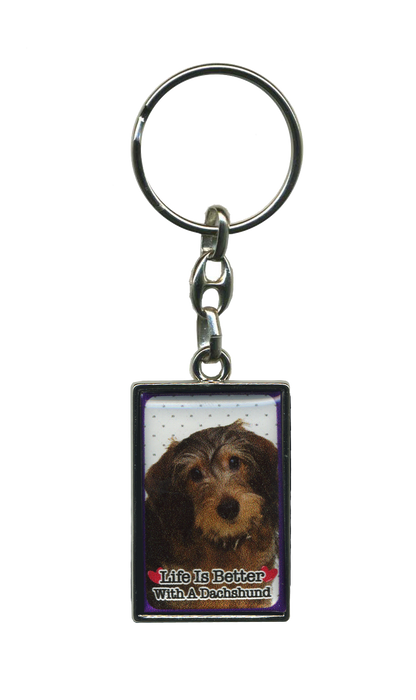 Life Is Better With A Dog Metal Keyrings