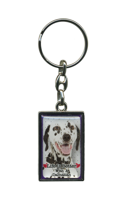 Life Is Better With A Dog Metal Keyrings
