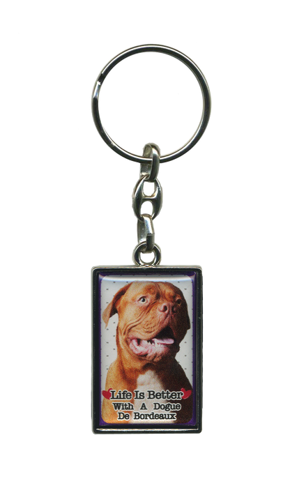 Life Is Better With A Dog Metal Keyrings