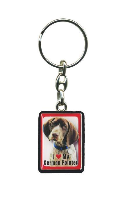 PEK033 Pet Dog Keyring - German Pointer