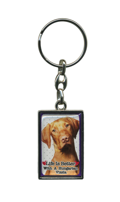 Life Is Better With A Dog Metal Keyrings