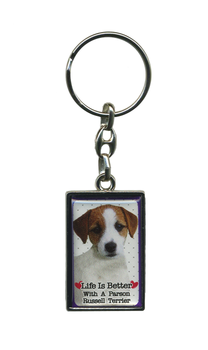 Life Is Better With A Dog Metal Keyrings