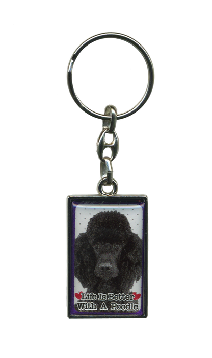 Life Is Better With A Dog Metal Keyrings
