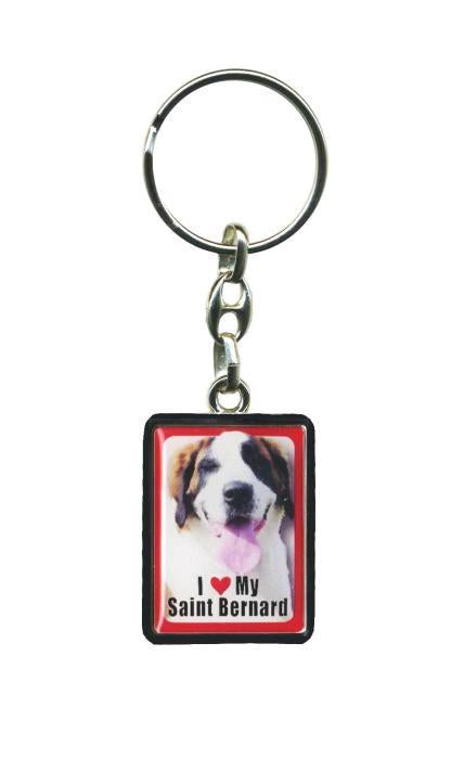 PEK066 Pet Dog Keyring - Saint Bernard