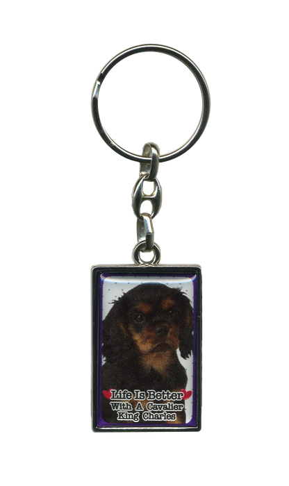 Life Is Better With A Dog Metal Keyrings