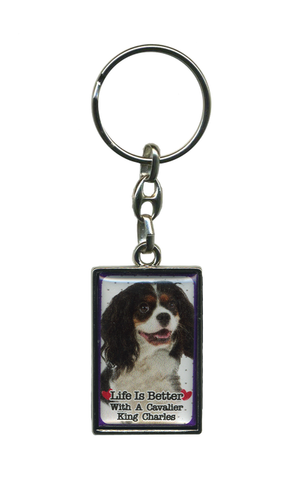 Life Is Better With A Dog Metal Keyrings