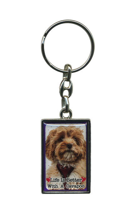 Life Is Better With A Dog Metal Keyrings