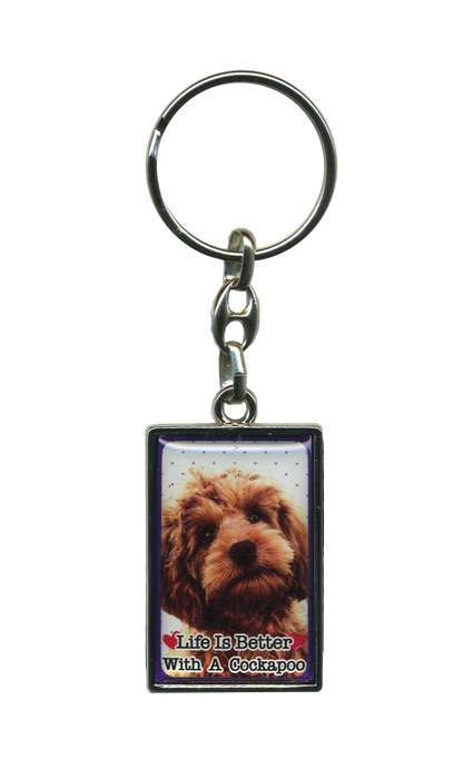 Life Is Better With A Dog Metal Keyrings