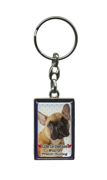 Life Is Better With A Dog Metal Keyrings