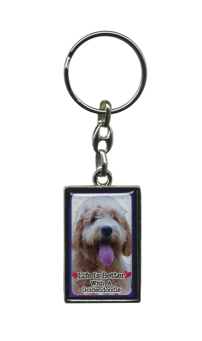 Life Is Better With A Dog Metal Keyrings