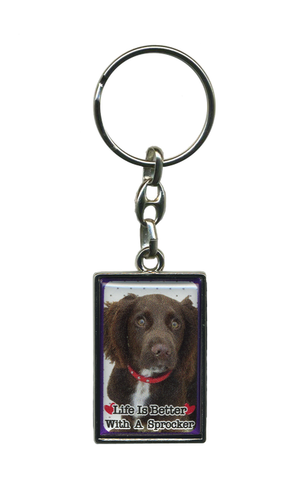 Life Is Better With A Dog Metal Keyrings