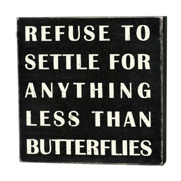 Primitives Box Sign - Butterflies