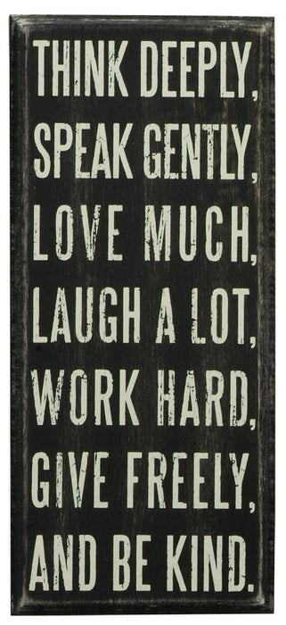 PK061 Primitives Box Sign - Think Deeply