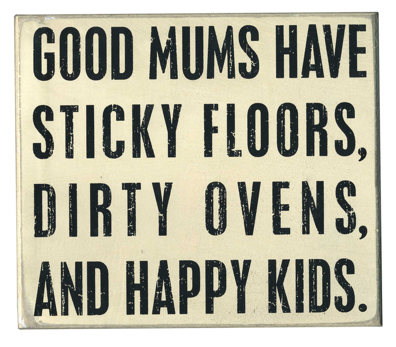 Pk Box Good Mums White  8'' X 7''  20 Cm