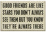 Primitives White Box Sign - Good Friends Like Stars