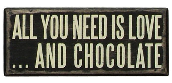 PK147 Primitives Box Sign - Love and Chocolate