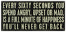 Primitives Box Sign - Every Sixty Seconds